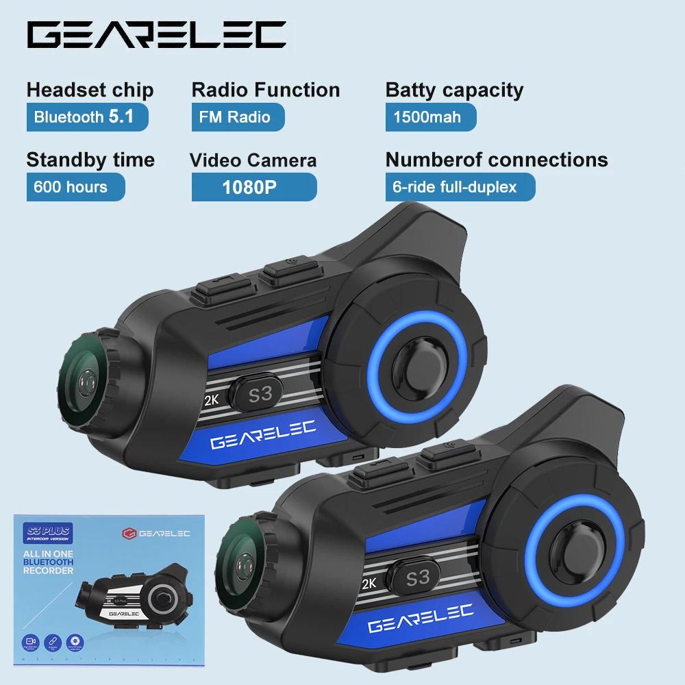 Gearelec S3 Plus   , ̴ 6 ,  , 1080P  ī޶, FM  ,   DVR, 1500m